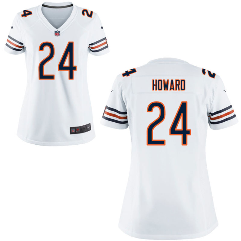 Women's Chicago Bears #24 Jordan Howard White Game Jersey