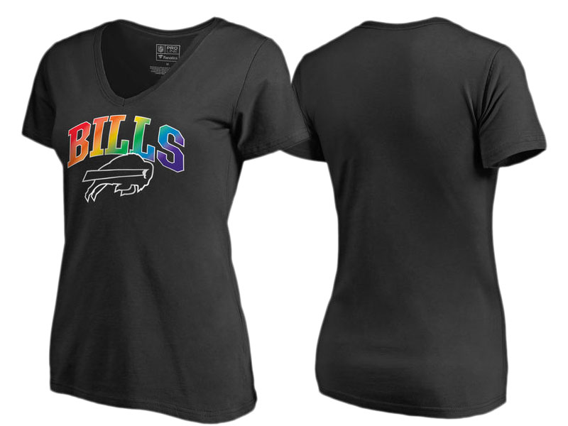 Buffalo Bills Black Pro Line by Fanatics Branded Pride T-Shirt