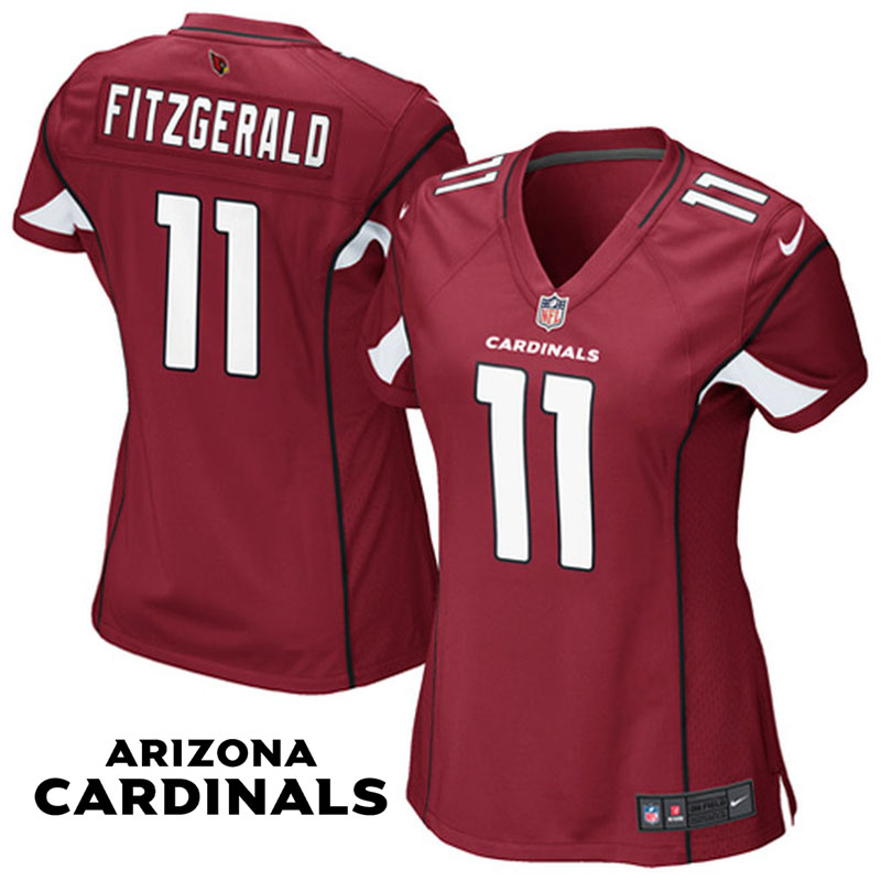 Women's Arizona Cardinals #11 Larry Fitzgerald Cardinal Game Jersey