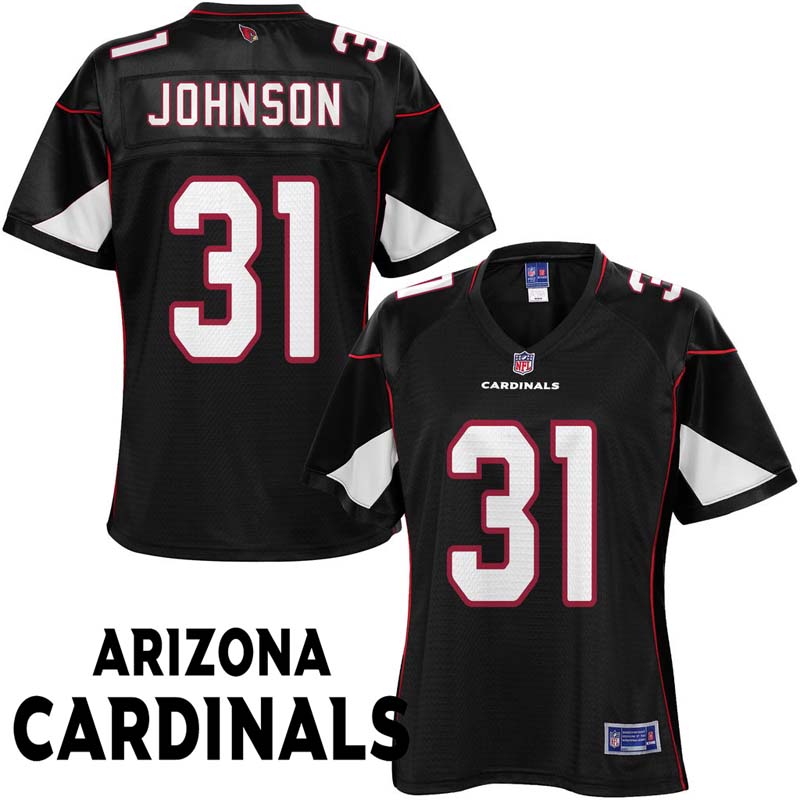 Women's Arizona Cardinals #31 David Johnson Black Pro Line Alternate Jersey