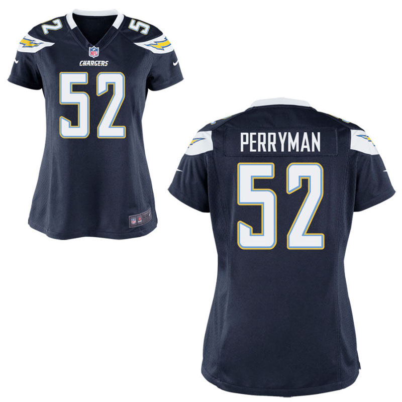 Women's San Diego Chargers #52 Denzel Perryman White Game Jersey