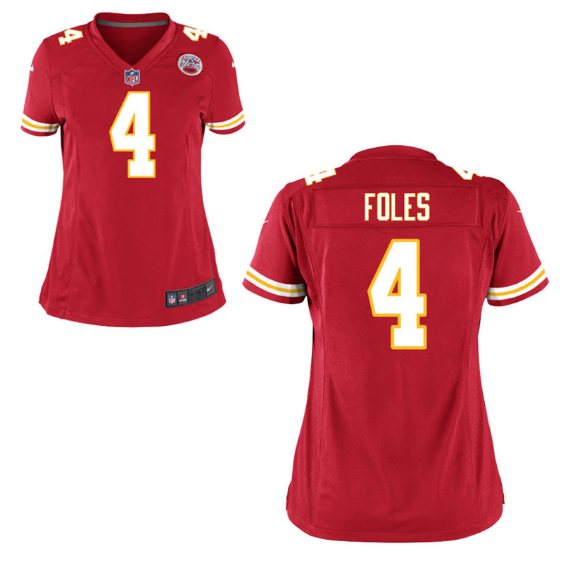 Women's Kansas City Chiefs #4 Nick Foles Red Game Jersey