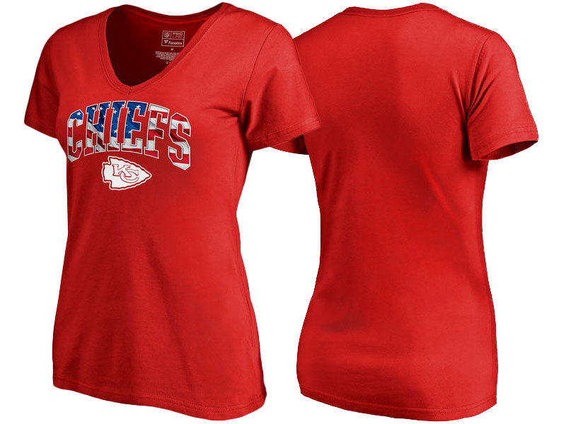 Kansas City Chiefs Red Banner Wave T-Shirt