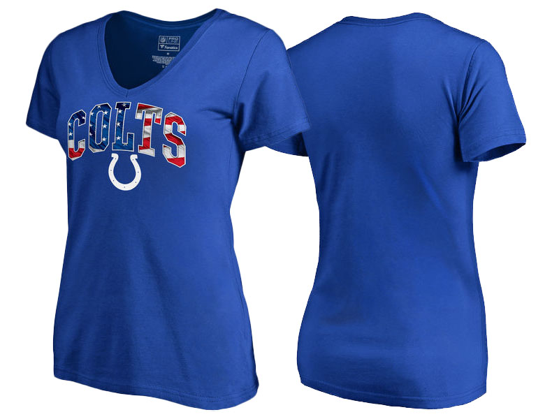 Indianapolis Colts Royal Banner Wave T-Shirt