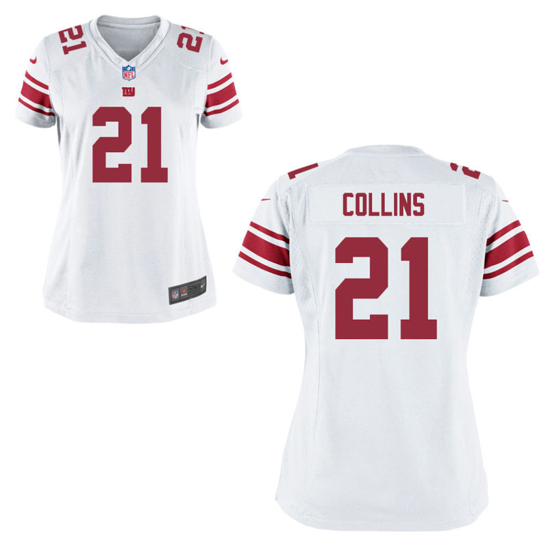 Women's New York Giants #21 Landon Collins White Game Jersey