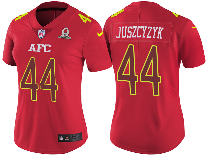 Women's AFC 2017 Pro Bowl Baltimore Ravens #44 Kyle Juszcyzyk Red Game Jersey