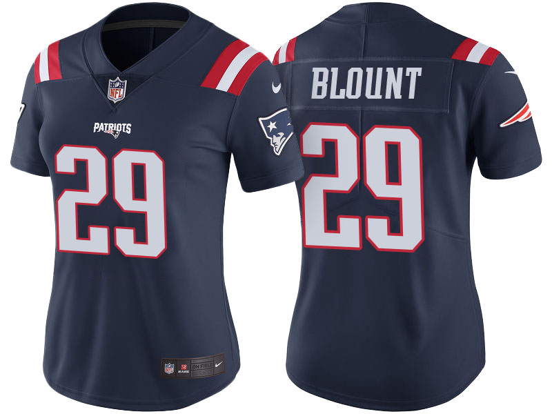 Women's New England Patriots #29 LeGarrette Blount Navy Color Rush Limited Jersey