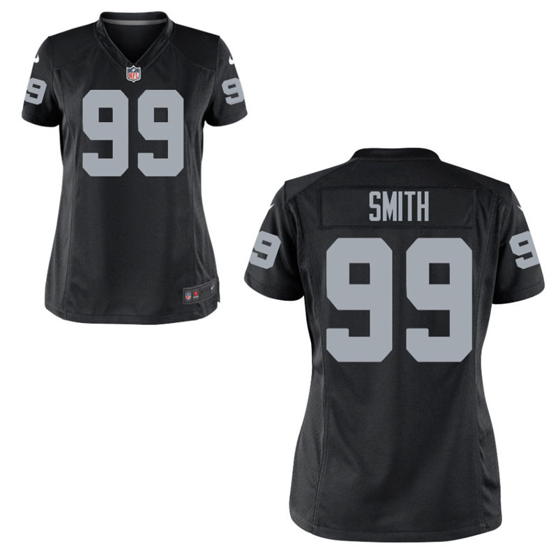 Women's Oakland Raiders #99 Aldon Smith Black Game Jersey