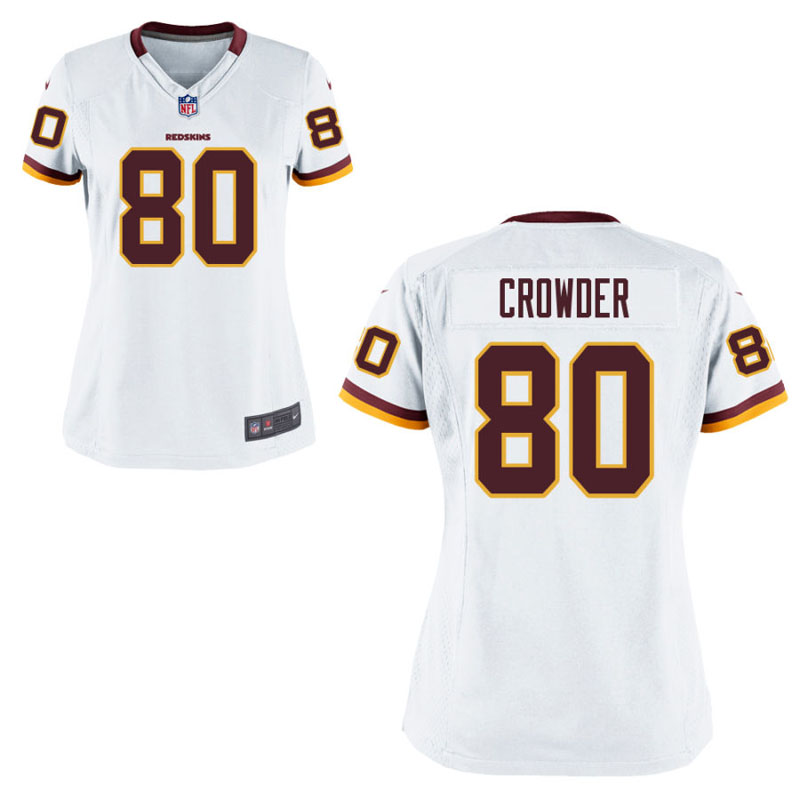 Women's Washington Redskins #80 Jamison Crowder White Game Jersey