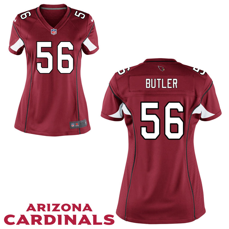 Womens Arizona Cardinals #56 Donald Butler Cardinal Game Jersey