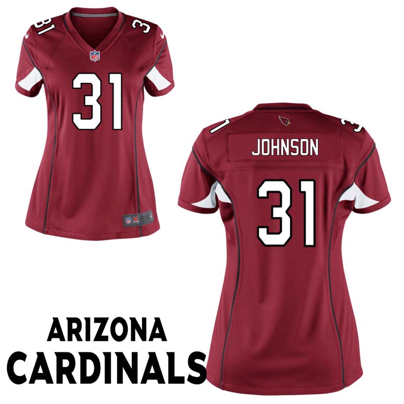 Women Arizona Cardinals #31 David Johnson Cardinal Game Jersey