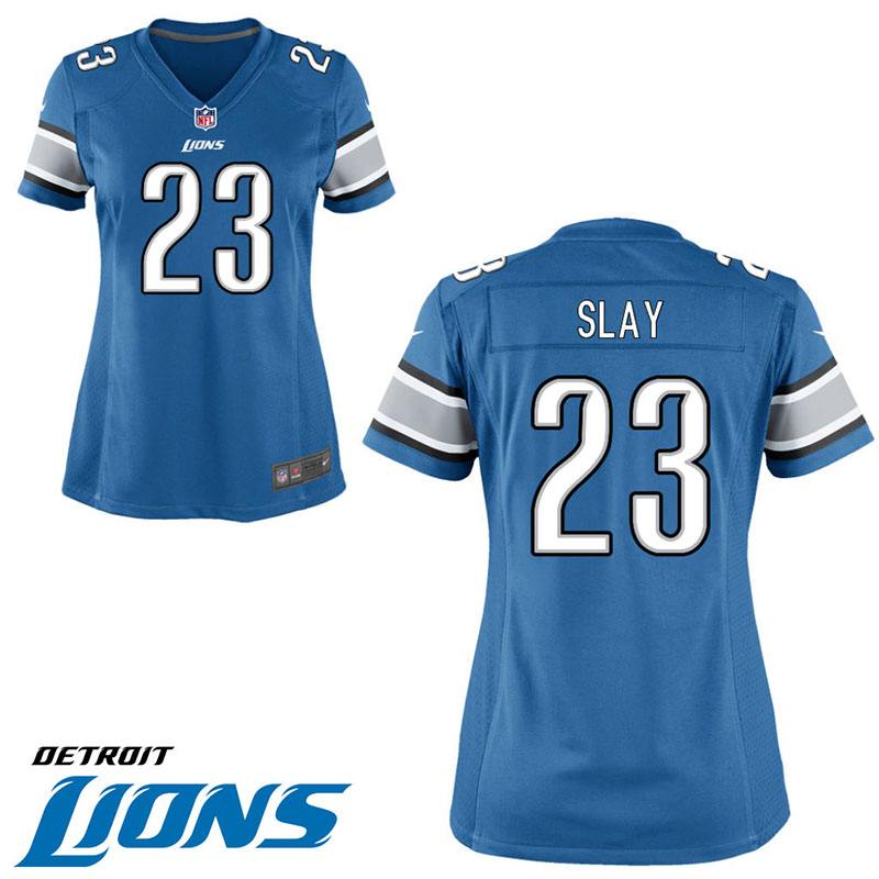 Women Detroit Lions #23 Darius Slay Blue Game Jersey