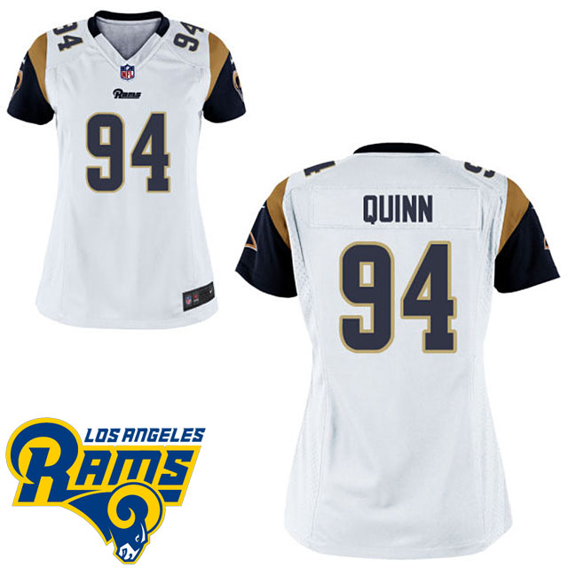 Women's Los Angeles Rams #94 Robert Quinn White Game Jersey