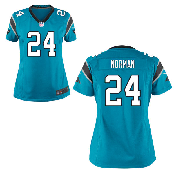 Women's Carolina Panthers #24 Josh Norman Blue Game Jersey