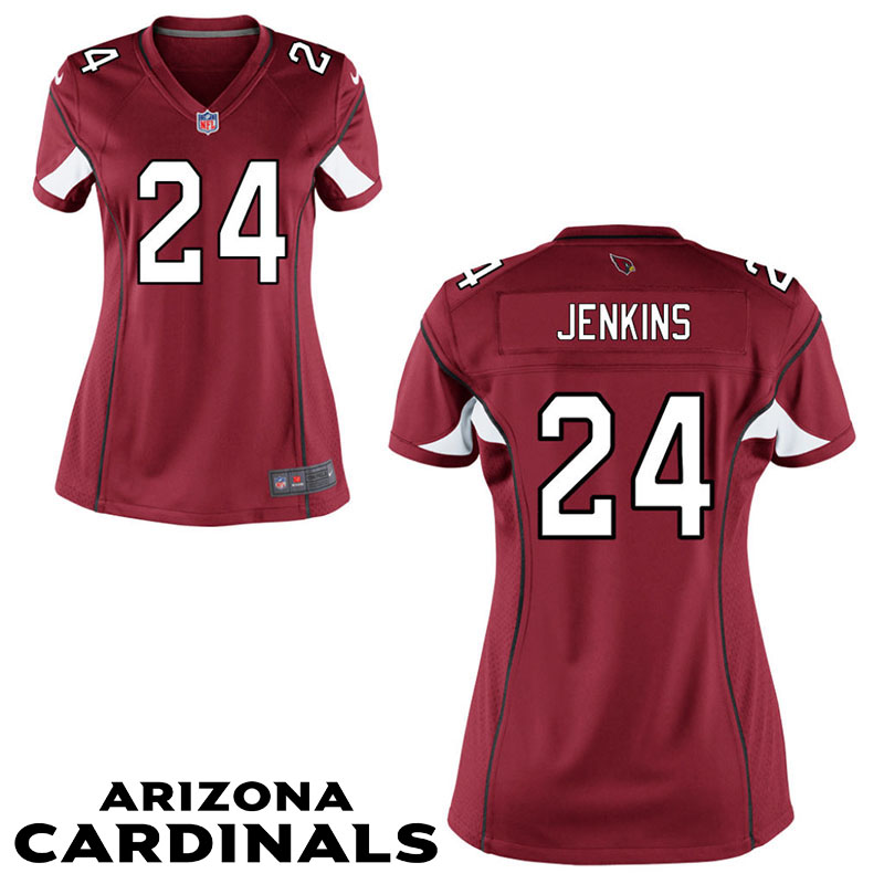 Womens Arizona Cardinals #24 Mike Jenkins Cardinal Game Jersey