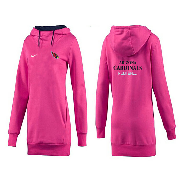 Women's Arizona Cardinals Pink Mother's Day Pull Long Pullover Hoodie