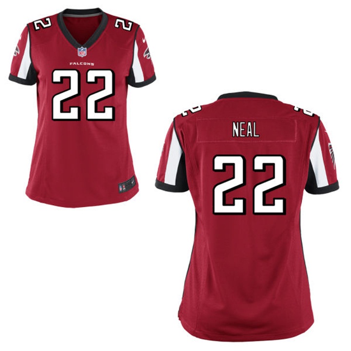 Womens Atlanta Falcons #22 Keanu Neal Red Game Jersey