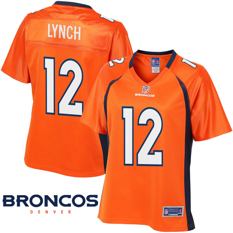 Womens Denver Broncos #12 Paxton Lynch Orange Pro Line Player Jersey