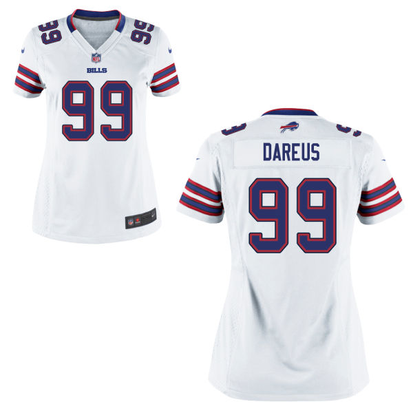 Women's Buffalo Bills #99 Marcell Darius White Game Jersey