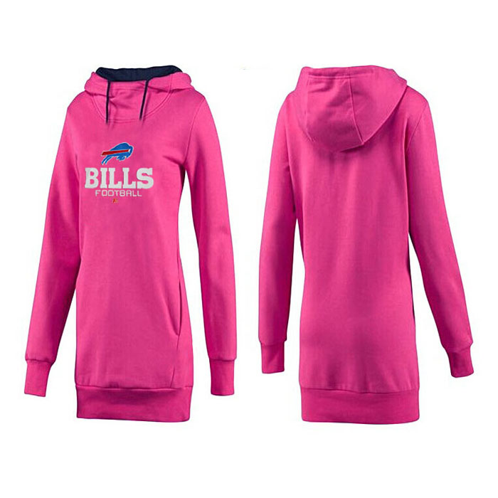 Women's Buffalo Bills Pink Mother's Day Pull Long Pullover Hoodie