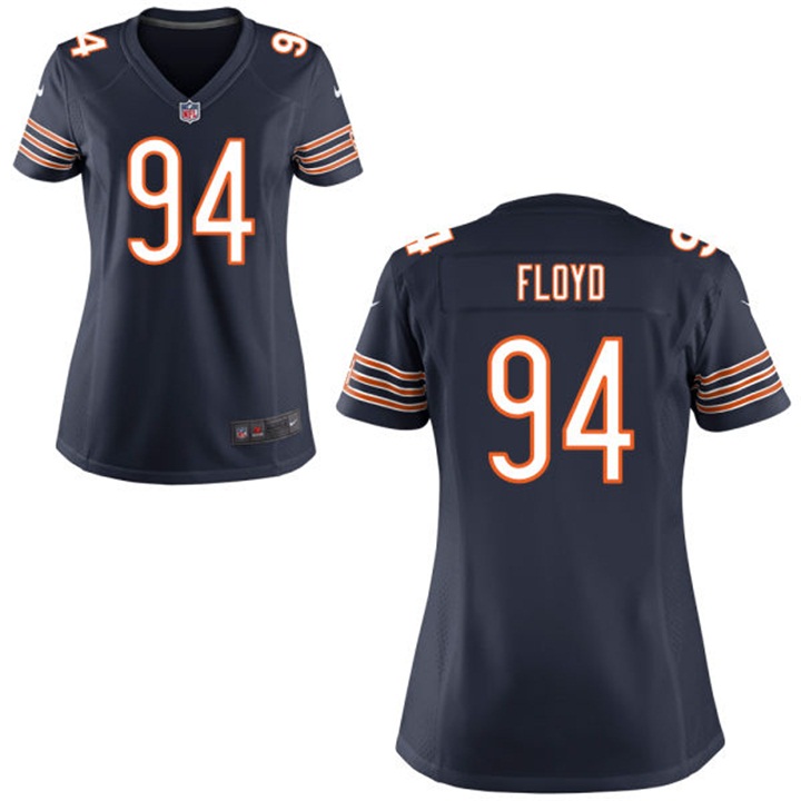 Womens Chicago Bears #94 Leonard Floyd Navy Game Jersey