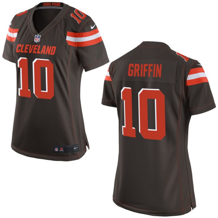 Women's Cleveland Browns #10 Robert Griffin III Brown Home Game Jersey