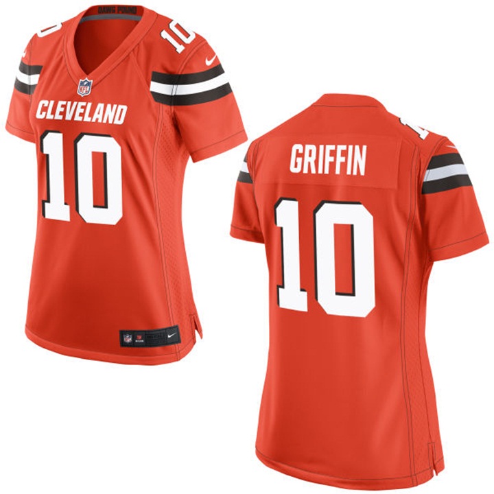 Women's Cleveland Browns #10 Robert Griffin III Orange Game Jersey