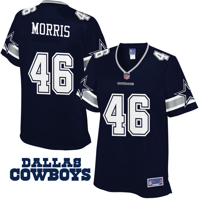 Womens Dallas Cowboys #46 Alfred Morris Navy Pro Line Player Jersey