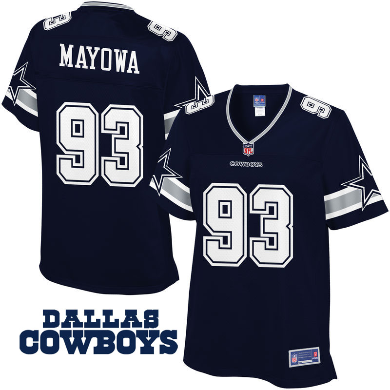 Womens Dallas Cowboys #93 Benson Mayowa Navy Pro Line Player Jersey