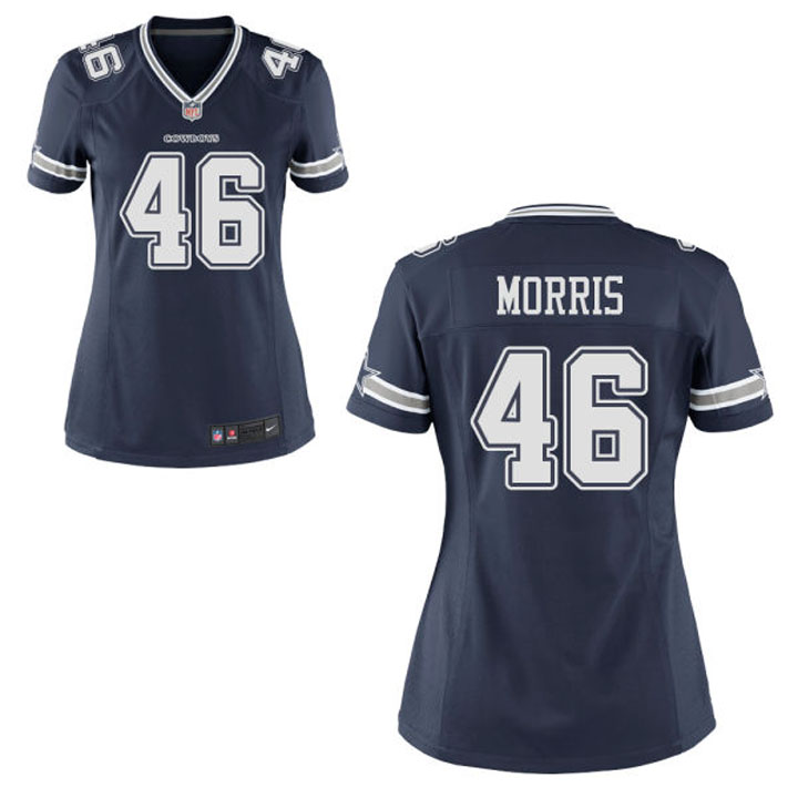 Women's Dallas Cowboys #46 Alfred Morris Navy Blue Game Jersey