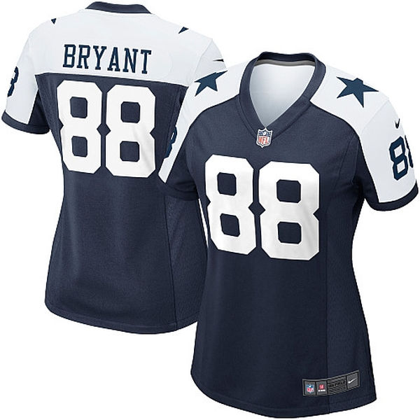 Women's Dallas Cowboys #88 Dez Bryant Navy Blue Alternate Game Jersey