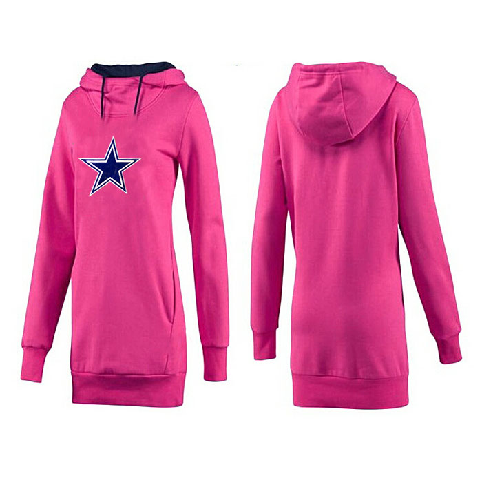 Women's Dallas Cowboys Pink Mother's Day Pull Long Pullover Hoodie