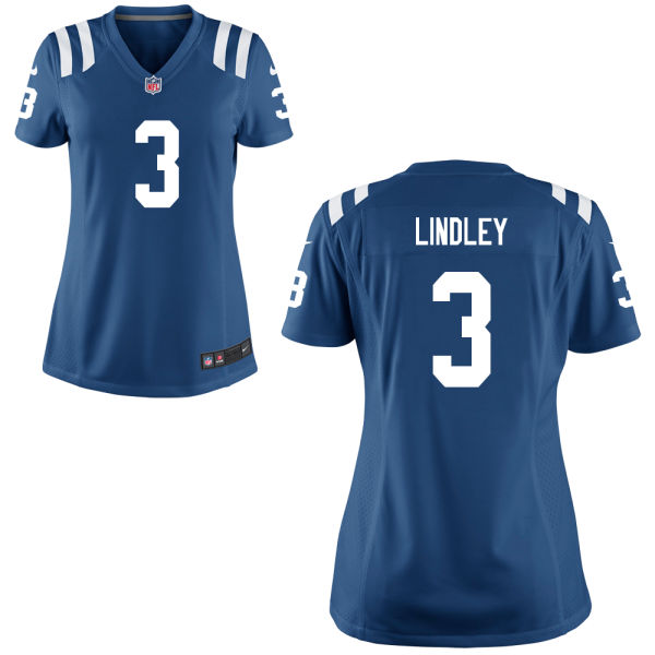 Women's Indianapolis Colts #3 Ryan Lindley Royal Game Jersey