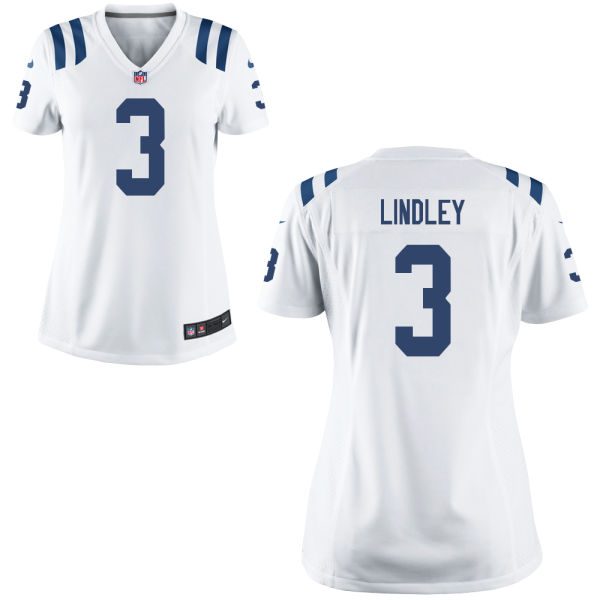 Women's Indianapolis Colts #3 Ryan Lindley White Game Jersey