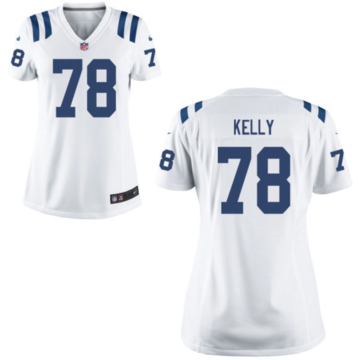 Womens Indianapolis Colts #78 Ryan Kelly White Game Jersey