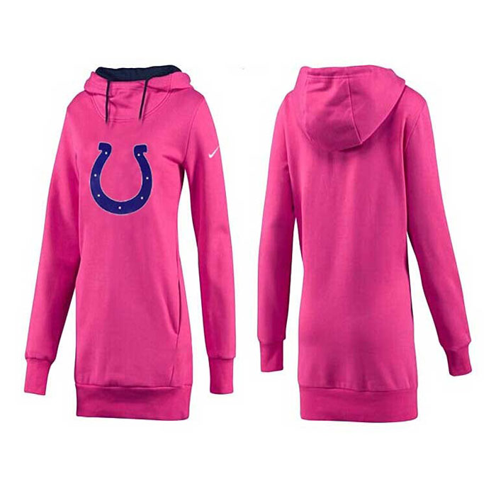 Women's Indianapolis Colts Pink Mother's Day Pull Long Pullover Hoodie