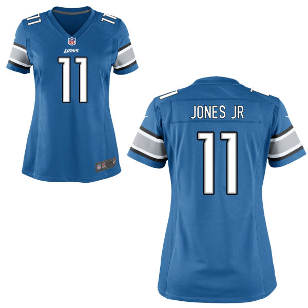 Women's Detroit Lions #11 Marvin Jones Jr Blue Game Jersey