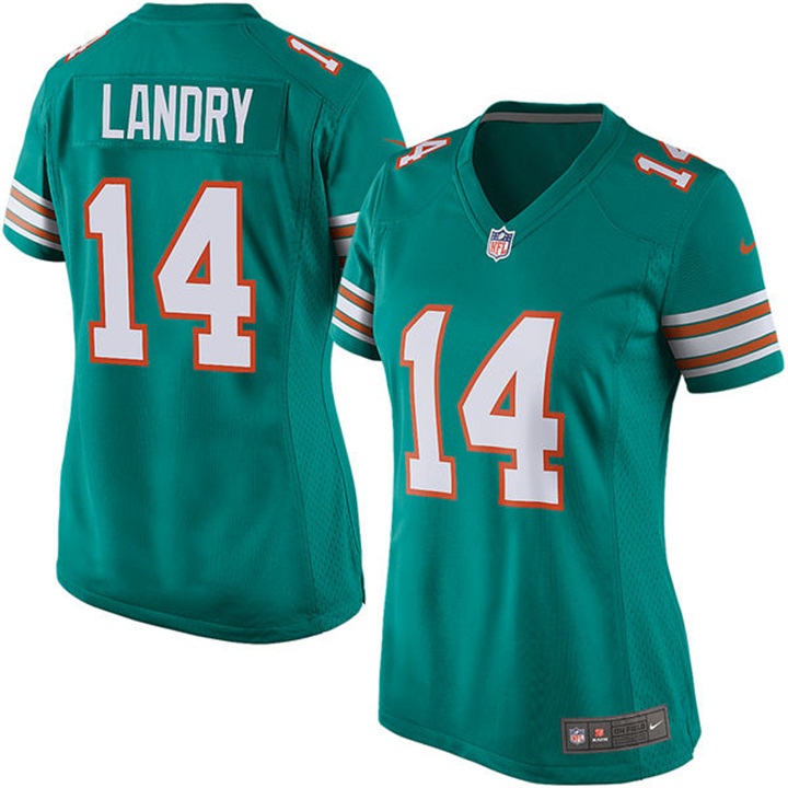 Miami Dolphins #14 Jarvis Landry Aqua ALternate Game Jersey