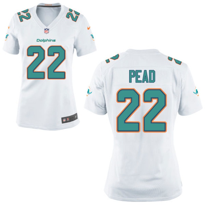 Womens Miami Dolphins #22 Isaiah Pead White Game Jersey