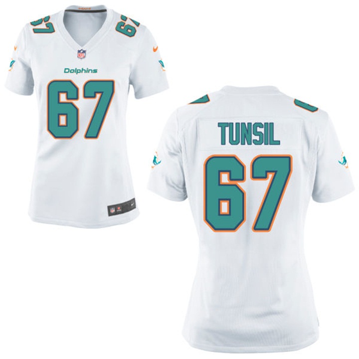 Womens Miami Dolphins #67 Laremy Tunsil White Game Jersey