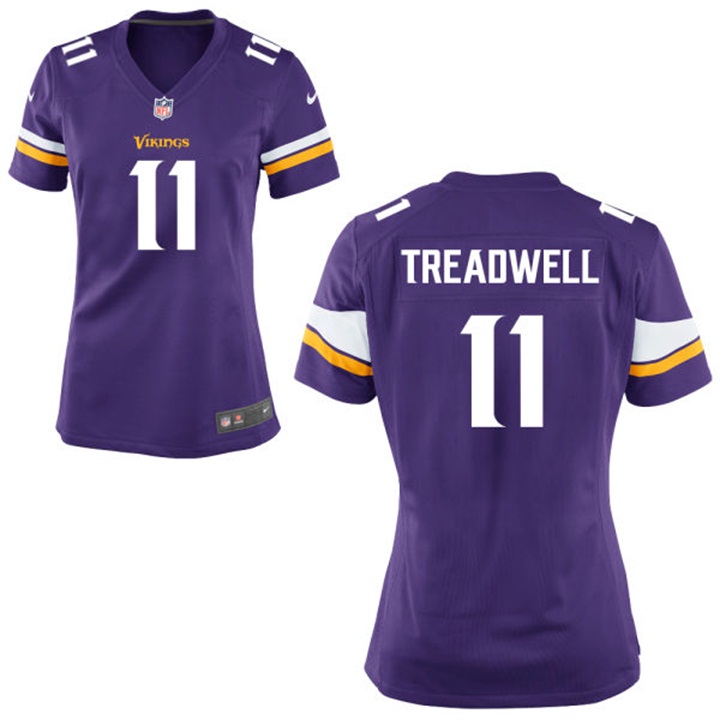 Womens Minnesota Vikings #11 Laquon Treadwell Purple Game Jersey