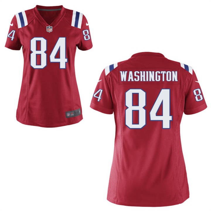 Womens New England Patriots #84 Nate Washington Red Game Jersey