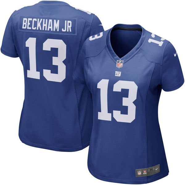 Women's New York Giants #13 Odell Beckham Jr Royal Blue Game Jersey