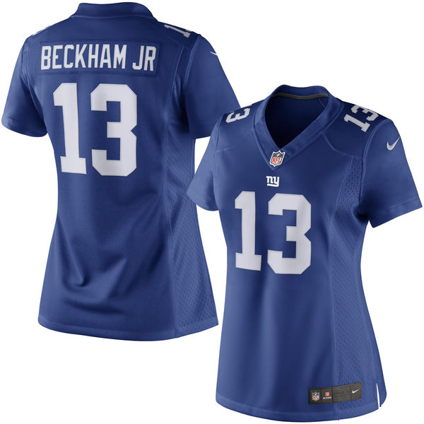 Women's New York Giants #13 Odell Beckham Jr Royal Blue Limited Jersey