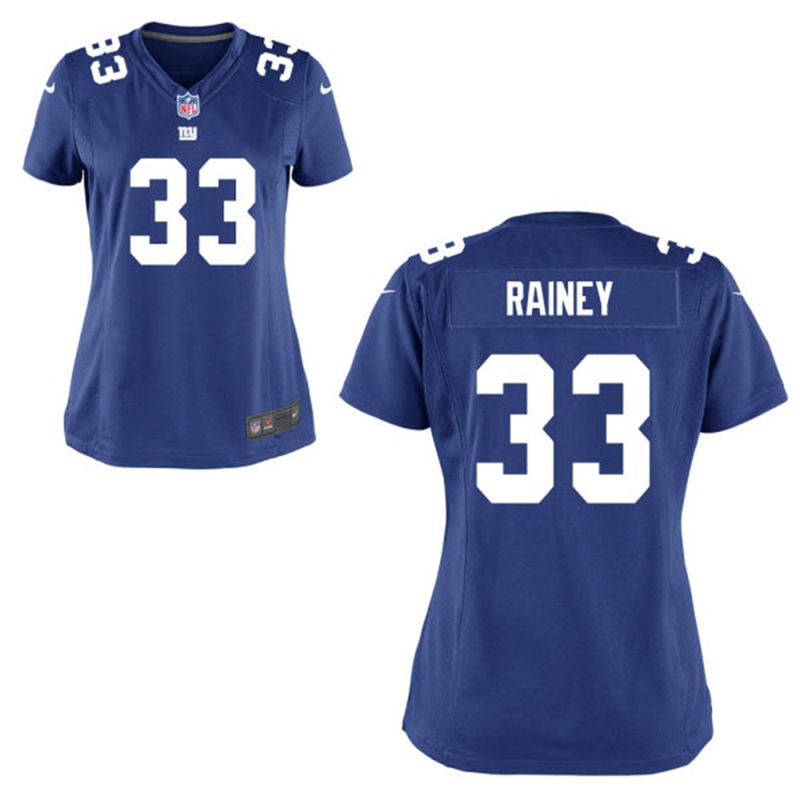 Womens New York Giants #33 Bobby Rainey Royal Game Jersey