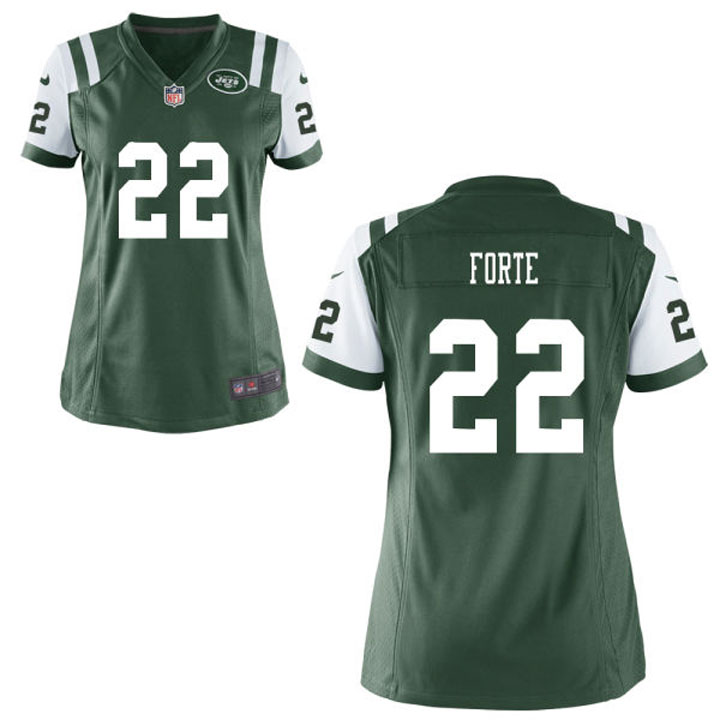 Women's New York Jets #22 Matt Forte Green Game Jersey