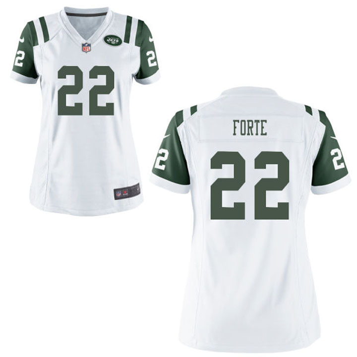 Women's New York Jets #22 Matt Forte White Game Jersey