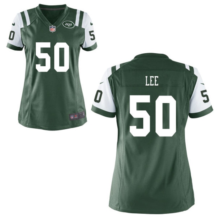 Womens New York Jets #50 Darron Lee Green Game Jersey