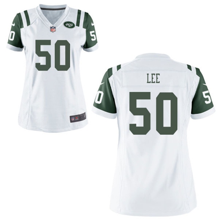 Womens New York Jets #50 Darron Lee White Game Jersey