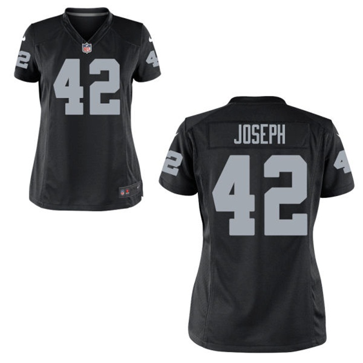 Womens Oakland Raiders #42 Karl Joseph Black Game Jersey